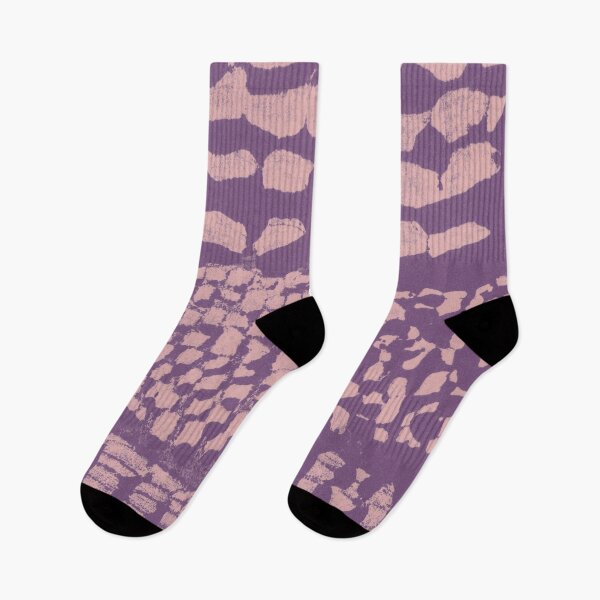 Item preview, Three Grains Textured Monoprint - Plum + Rose designed and sold by Irene Estelle.
