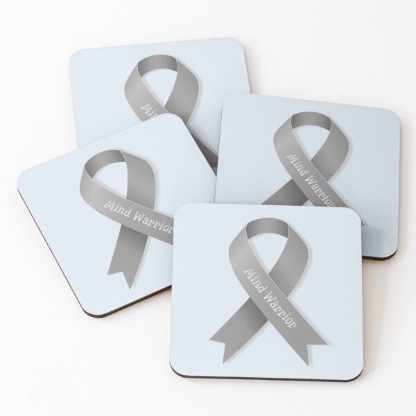Item preview, Brain Tumor Awareness Ribbon – Mind Warrior designed and sold by Ivy-Triggs.