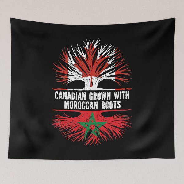 Item preview, Canadian Grown with Moroccan Roots Canada Flag designed and sold by CosmoKitsch.