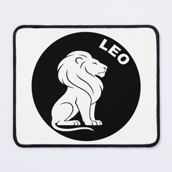Item preview, Leo Lion - Zodiac Sign In Negative Circle Bold Art designed and sold by The Bold Line Studio.