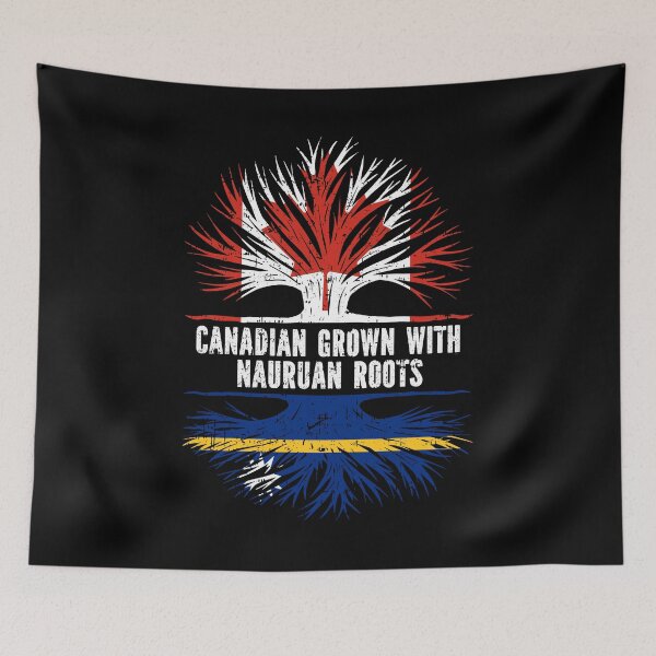 Item preview, Canadian Grown with Nauruan Roots Canada Flag designed and sold by CosmoKitsch.
