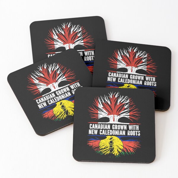Item preview, Canadian Grown with New Caledonian Roots Canada Flag designed and sold by CosmoKitsch.