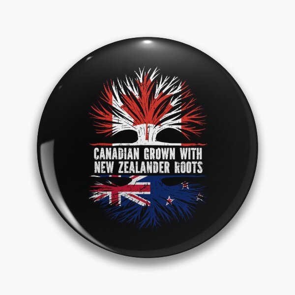 Item preview, Canadian Grown with New Zealander Roots Canada Flag designed and sold by CosmoKitsch.