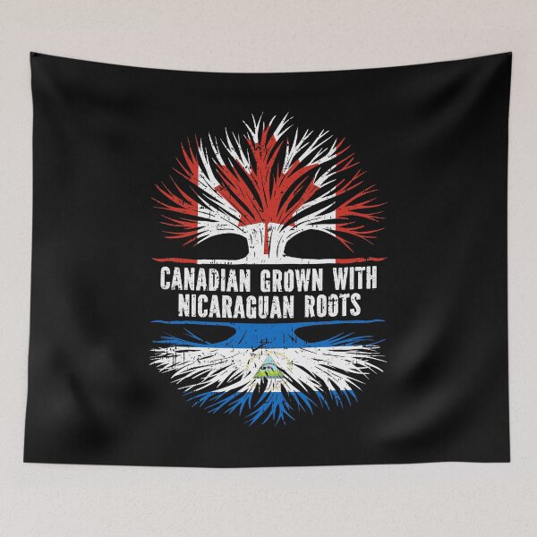 Item preview, Canadian Grown with Nicaraguan Roots Canada Flag designed and sold by CosmoKitsch.