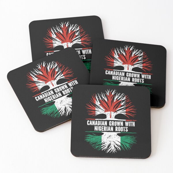 Item preview, Canadian Grown with Nigerian Roots Canada Flag designed and sold by CosmoKitsch.