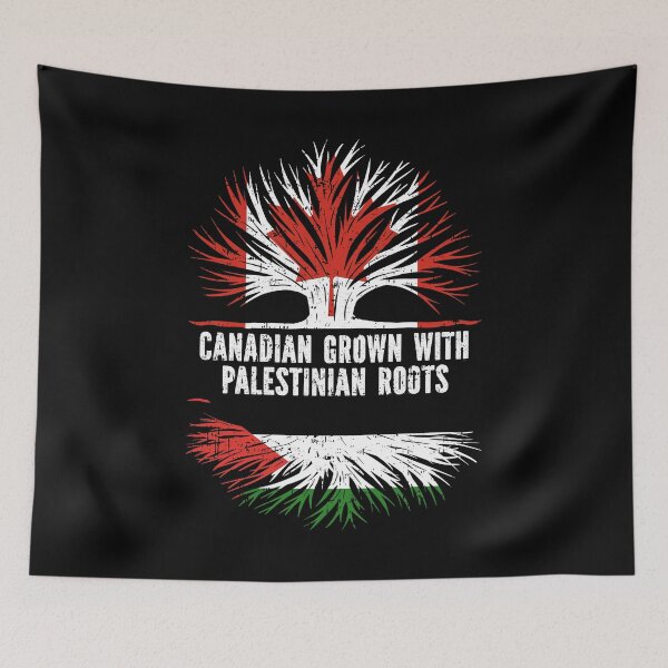 Item preview, Canadian Grown with Palestinian Roots Canada Flag designed and sold by CosmoKitsch.