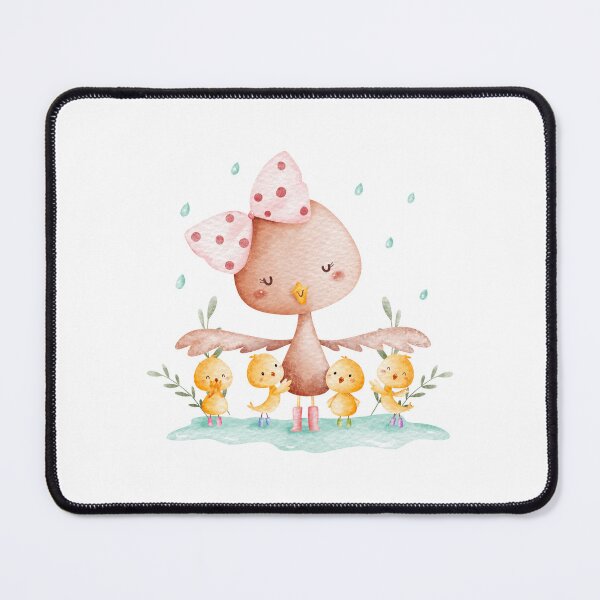 Item preview, Watercolor Mom and Baby Chick - Adorable Spring Vibe designed and sold by FuzionRaptor.