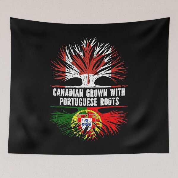 Item preview, Canadian Grown with Portuguese Roots Canada Flag designed and sold by CosmoKitsch.
