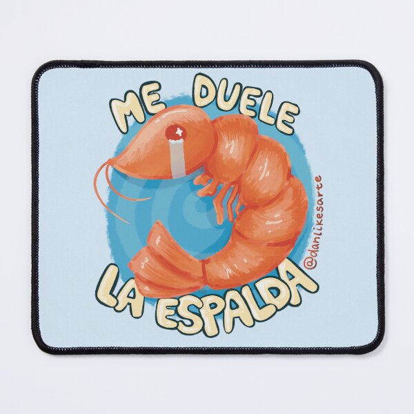 Item preview, Me Duele La Espalda Shrimp Camarón Prawn designed and sold by danlikesarte.