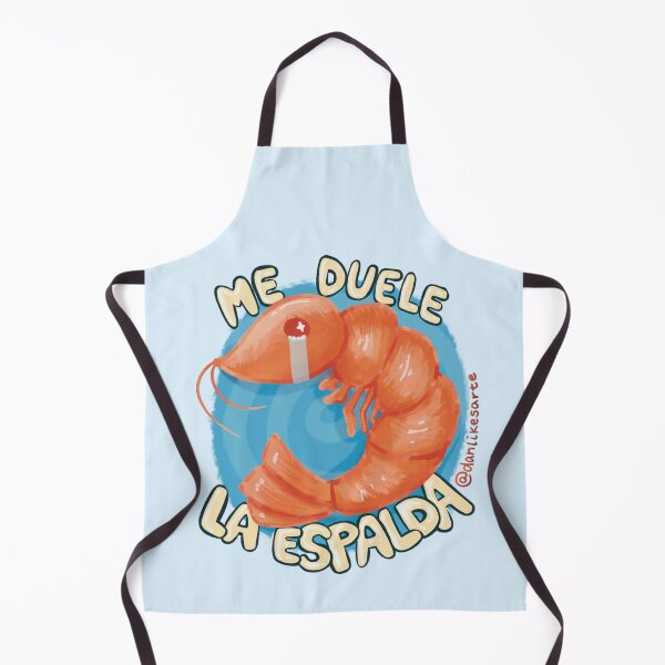 Item preview, Me Duele La Espalda Shrimp Camarón Prawn designed and sold by danlikesarte.