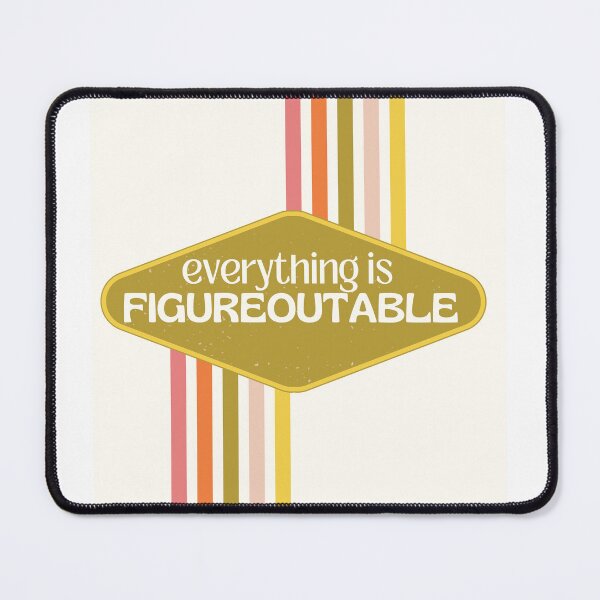 Item preview, Everything Is Figureoutable, Retro Wall Art designed and sold by juliaplusgents.