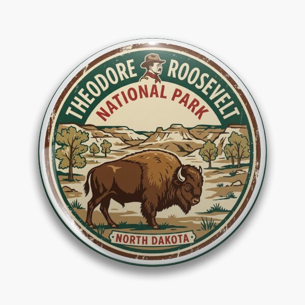 Item preview, Theodore Roosevelt National Park - North Dakota designed and sold by GoodOldVintage.