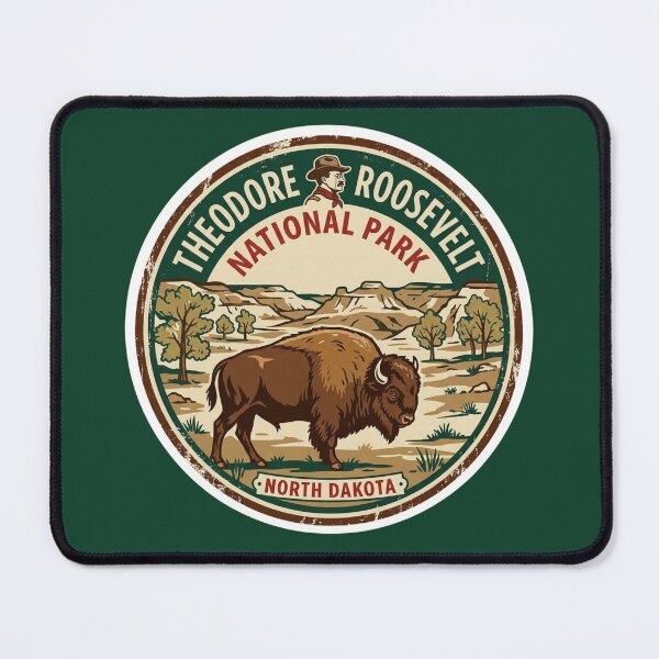Item preview, Theodore Roosevelt National Park - North Dakota designed and sold by GoodOldVintage.