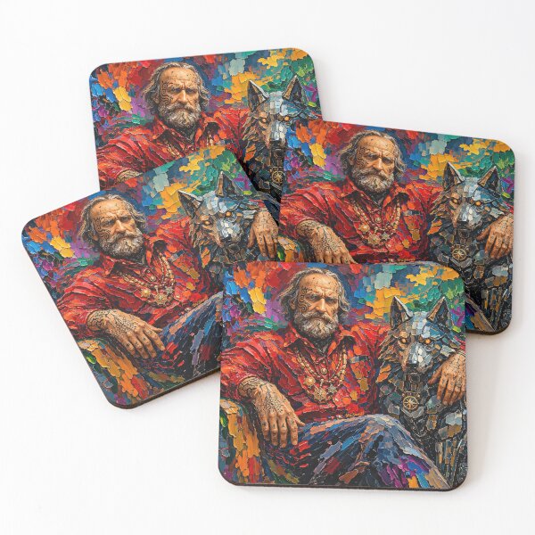 Item preview, Giuseppe Garibaldi with Robot Dog Oil Painting designed and sold by McZerrill.
