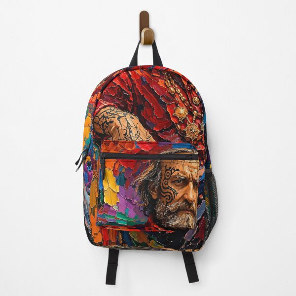 Item preview, Giuseppe Garibaldi with Robot Dog Oil Painting designed and sold by McZerrill.