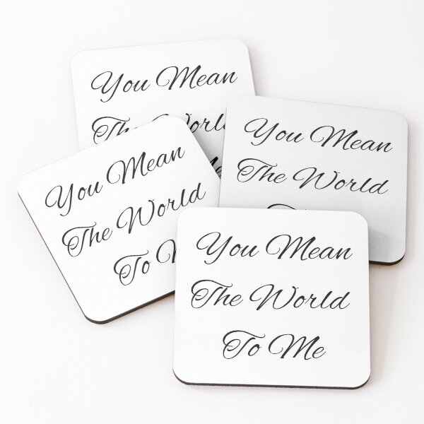 Item preview, You Mean The World To Me Heartfelt Love Gift designed and sold by Patina & Pixel.