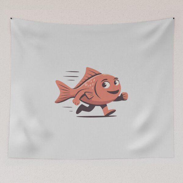 Item preview, a walking fish designed and sold by 123ks.