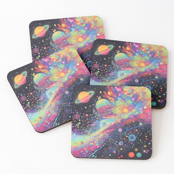 Item preview, Vibrant Psychedelic Universe Cosmic Galaxy Art designed and sold by LuminousFoundry.