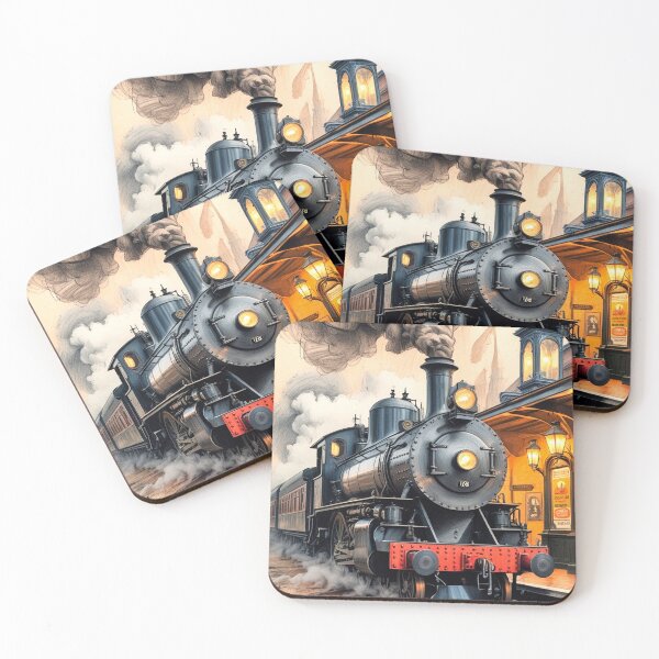 Item preview, Minimal Railway Aesthetic – Vintage Train Design designed and sold by semenol.