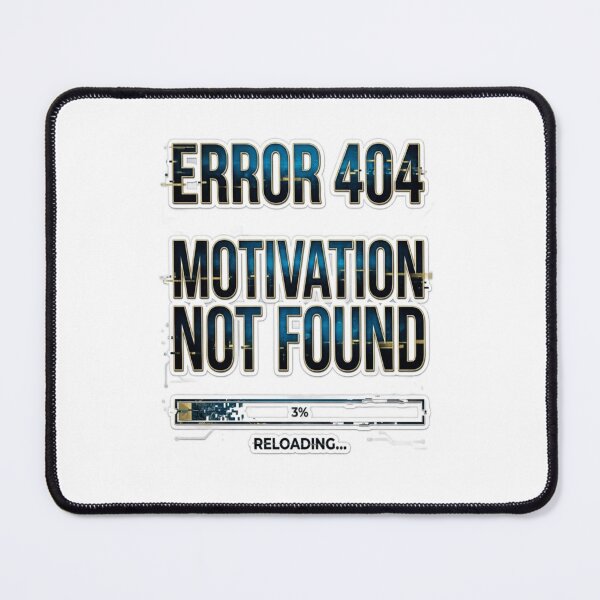 Item preview, Error 404 Motivation Not Found T-Shirt | Funny Sarcastic Quote | Lazy Day Gift designed and sold by Clintora.
