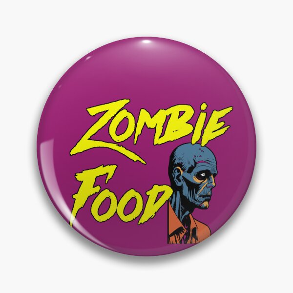 Item preview, Terrifying Zombie Face Zombie Food Funny Horror Design Gift for Zombie Fans designed and sold by AstronautMerch.