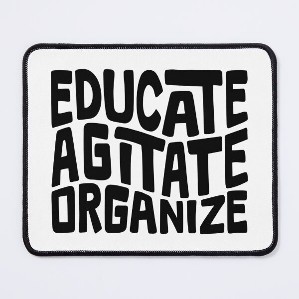 Item preview, Educate Agitate Organize Word Art designed and sold by Unhinged Heather.