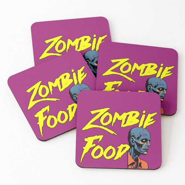 Item preview, Terrifying Zombie Face Zombie Food Funny Horror Design Gift for Zombie Fans designed and sold by AstronautMerch.