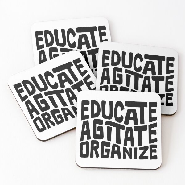 Item preview, Educate Agitate Organize Word Art designed and sold by Unhinged Heather.