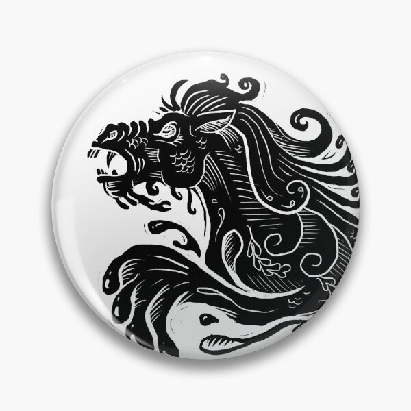 Item preview, Folklore woodcut kelpie designed and sold by Magpye.