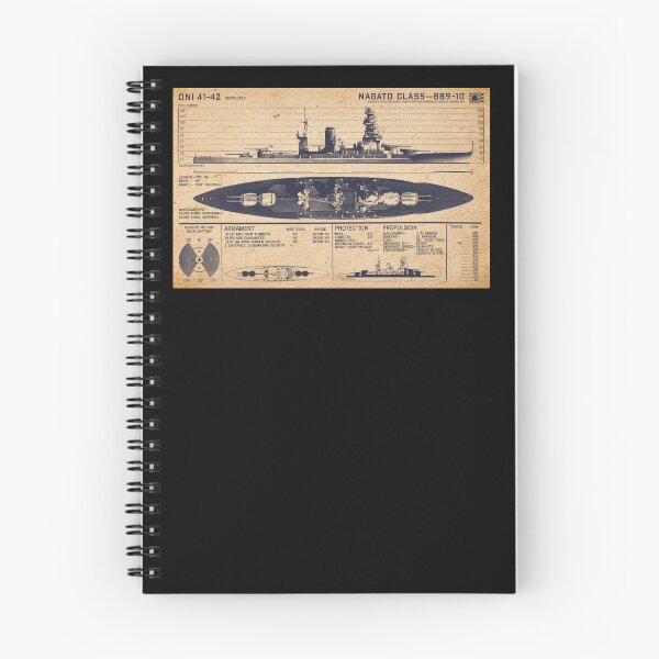 Item preview, Nagato Class Japanese WW2 Battleship Identification Diagram designed and sold by MilitaryMart.