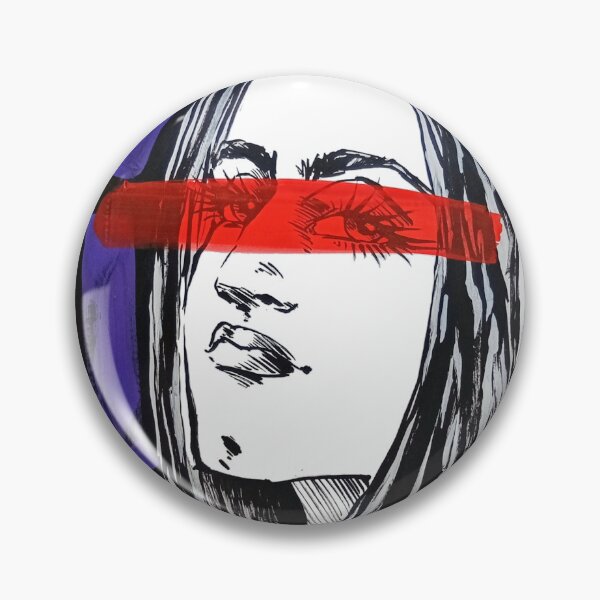Item preview, Blind Vision – Abstract Portrait with Red Interference designed and sold by RennerRangel.