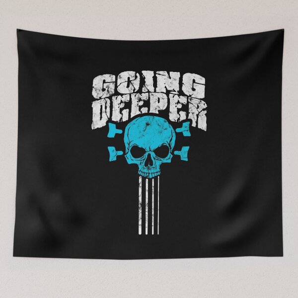 Item preview, Going Deeper! Skull Bassist Bass Guitar designed and sold by RAWWR.