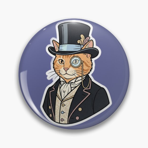 Item preview, gentleman cat designed and sold by Don Dorondon Studio.