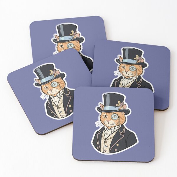 Item preview, gentleman cat designed and sold by Don Dorondon Studio.