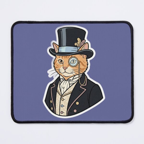 Item preview, gentleman cat designed and sold by Don Dorondon Studio.