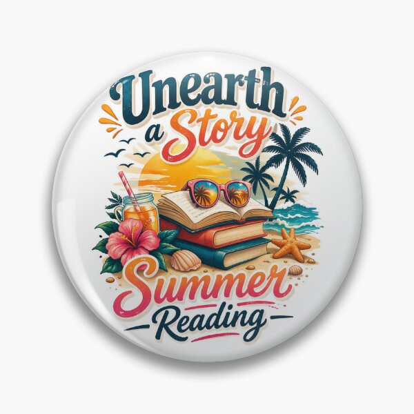 Item preview, Unearth a Story Summer Reading – Retro Beach Book Lover Design designed and sold by Wear Sculpt.