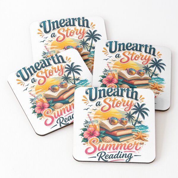 Item preview, Unearth a Story Summer Reading – Retro Beach Book Lover Design designed and sold by Wear Sculpt.