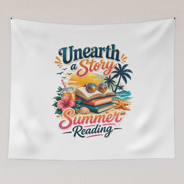 Item preview, Unearth a Story Summer Reading – Retro Beach Book Lover Design designed and sold by Wear Sculpt.
