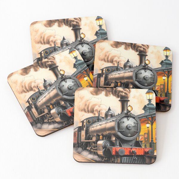 Item preview, Vintage Railway Illustration – Clean Minimal Design designed and sold by semenol.
