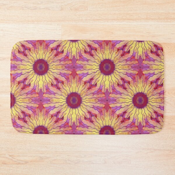 Item preview, Tie Dye Yellow Bloom Psychedelic Design  designed and sold by AnimaliaStar.
