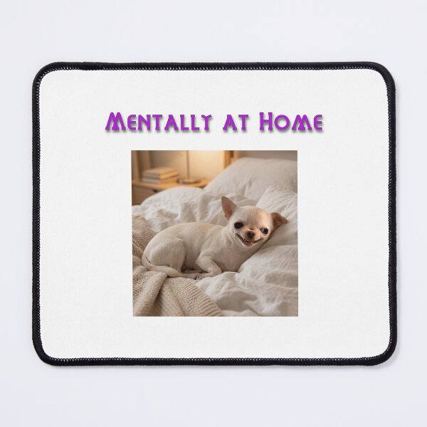 Item preview, Mentally At Home Introvert Funny Minimalist T-Shirt, Bags, Hats, Stickers designed and sold by IntrolyxenShop.