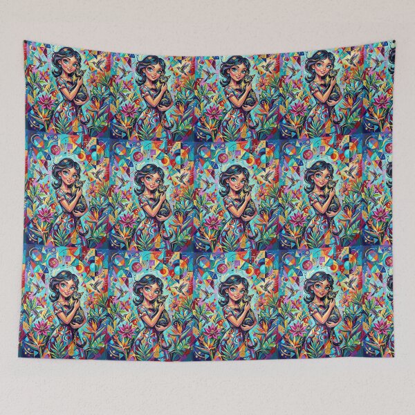 Item preview, Beautiful girl with a cat. designed and sold by Natalia-Vlad.