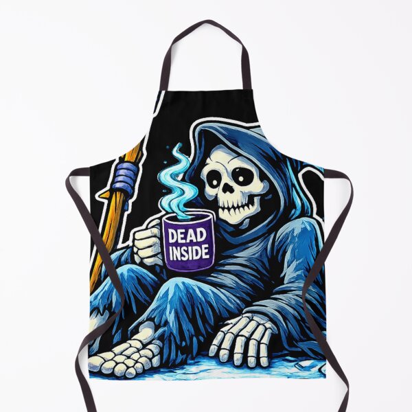 Item preview, Dead Inside Ice Reaper – Frozen Skeleton Design designed and sold by MariDonna.