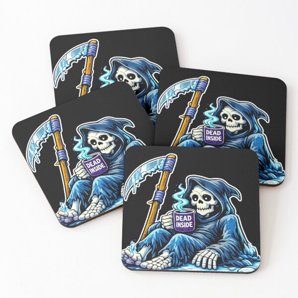 Item preview, Dead Inside Ice Reaper – Frozen Skeleton Design designed and sold by MariDonna.