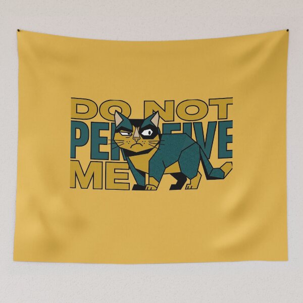 Item preview, Do Not Perceive Me Introvert Cat Design designed and sold by Quiet Mode Studio.