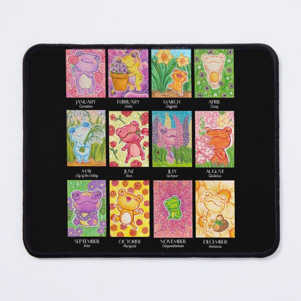 Item preview, 12 Months of Froggy Blooms designed and sold by marinarakara.