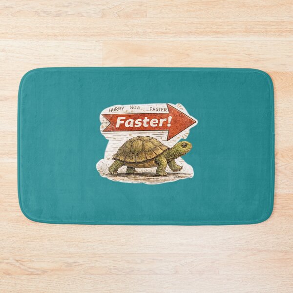 Item preview, Turtle Faster Sticker – Slow Life vs Rush Culture Animal Art designed and sold by Felixuss.