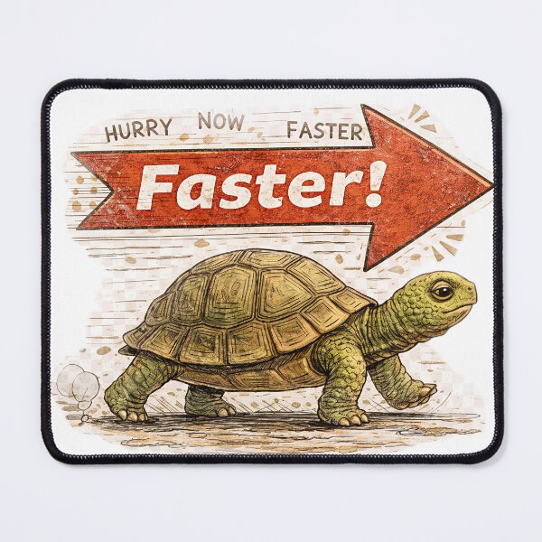 Item preview, Turtle Faster Sticker – Slow Life vs Rush Culture Animal Art designed and sold by Felixuss.