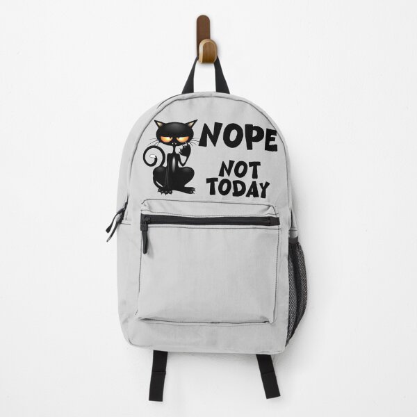Item preview, "Nope, Not Today" Black Cat meme humor designed and sold by BluedarkArt.
