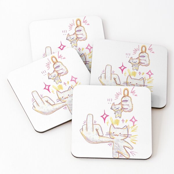 Item preview, Fak You Thank You — Funny Cat Illustration designed and sold by danlikesarte.